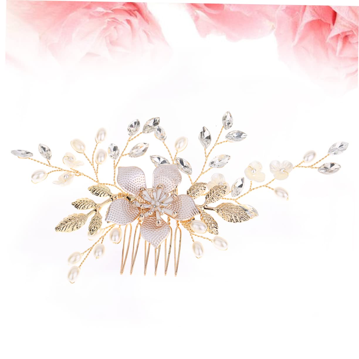 LALAFINA Elegant Pearl Wedding Hair Comb – Bridal Hair Accessories for Bride, Special Occasions | Perfect for Weddings, Prom, Formal Events & Photo Shoots