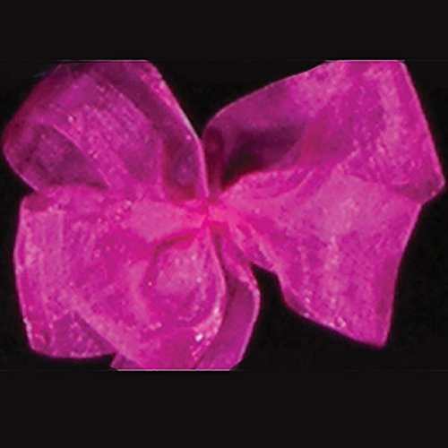 1 Set of Pink Azalea Plain Organdy Craft Ribbon - 4 Inch x 55 Yards Roll - Perfect for Gift Wrapping, DIY Crafts, Wedding Decorations and Scrapbooking