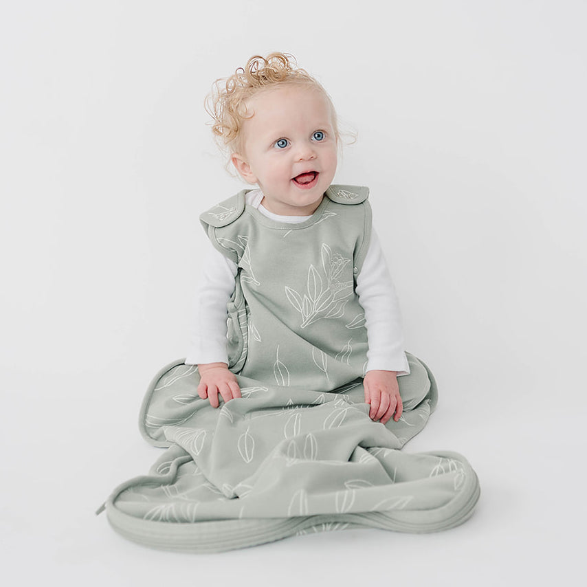 4 Season Ultimate Toddler Sleep Bag - Merino Wool & Organic Cotton for Kids 2-4 Years - Sage Green - Cozy & Breathable for Nursery, Daycare & Travel