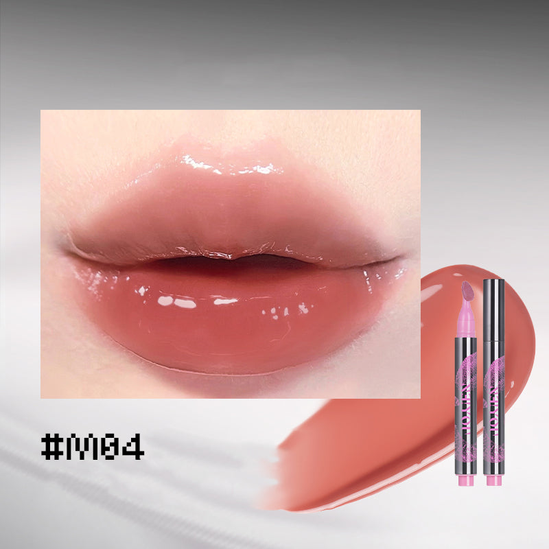NEIYOU Crystal Clear Lip Gloss Pen - Hydrating Shine with Vitamin E - Perfect for Daily Wear, Parties & Makeup Looks