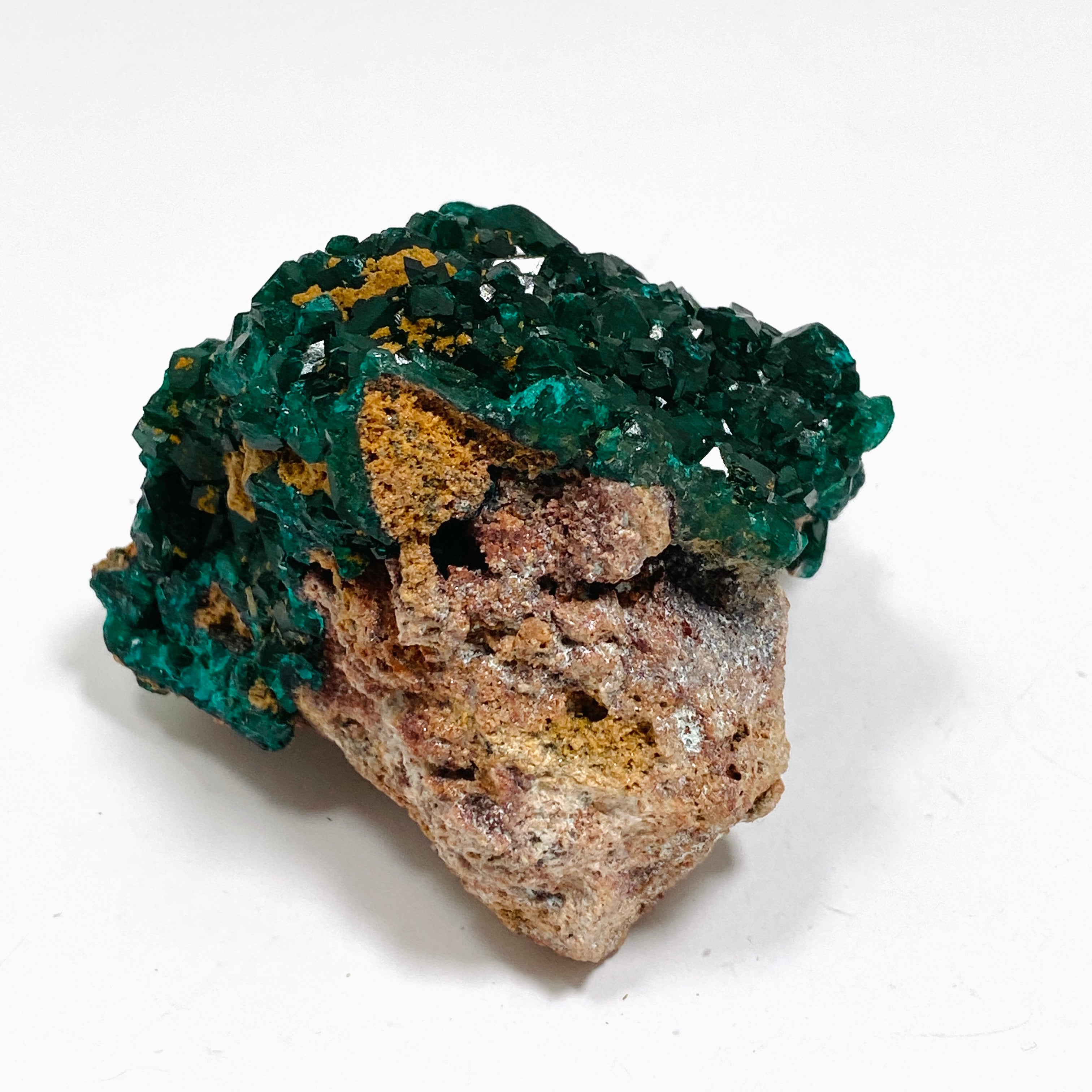 Natural Dioptase Crystal Specimen from Congo - Rare Mineral Collection (CR3744) | Healing Crystals, Meditation & Home Decor