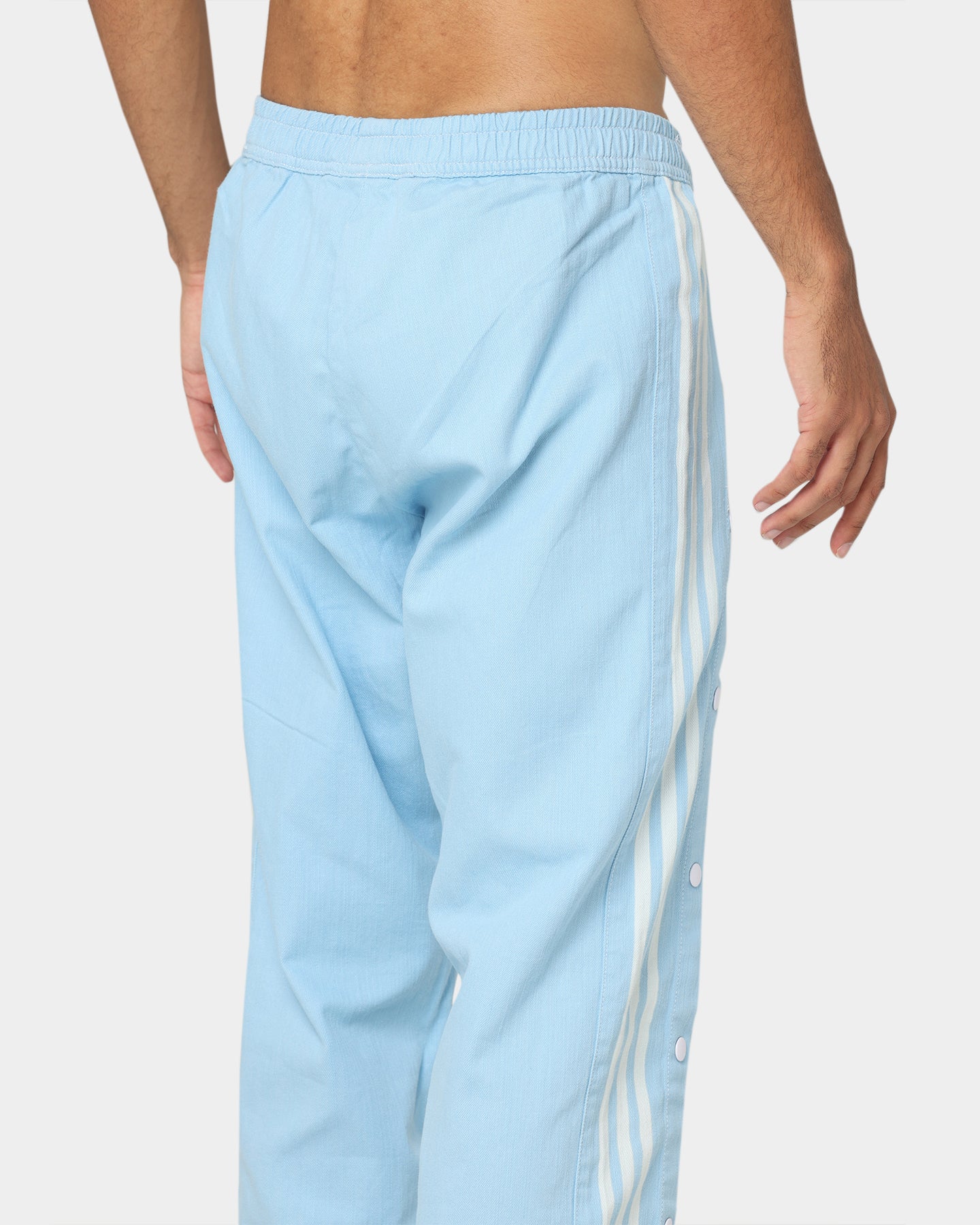 Adidas Denim Pants for Men - Light Blue Washed Slim Fit Jeans | Comfortable Stretch Denim with Classic 3-Stripes | Perfect for Casual Wear, Street Style & Everyday Outfits