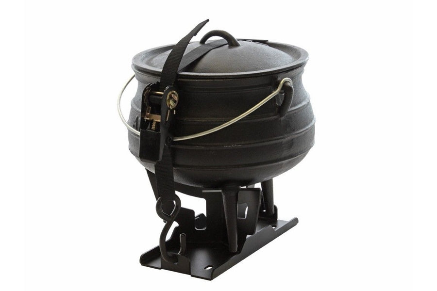 Front Runner Outfitters Cast Iron Potjie Pot Dutch Oven with Lid & Carry Bag - Perfect for Camping, Outdoor Cooking, and Backyard BBQs