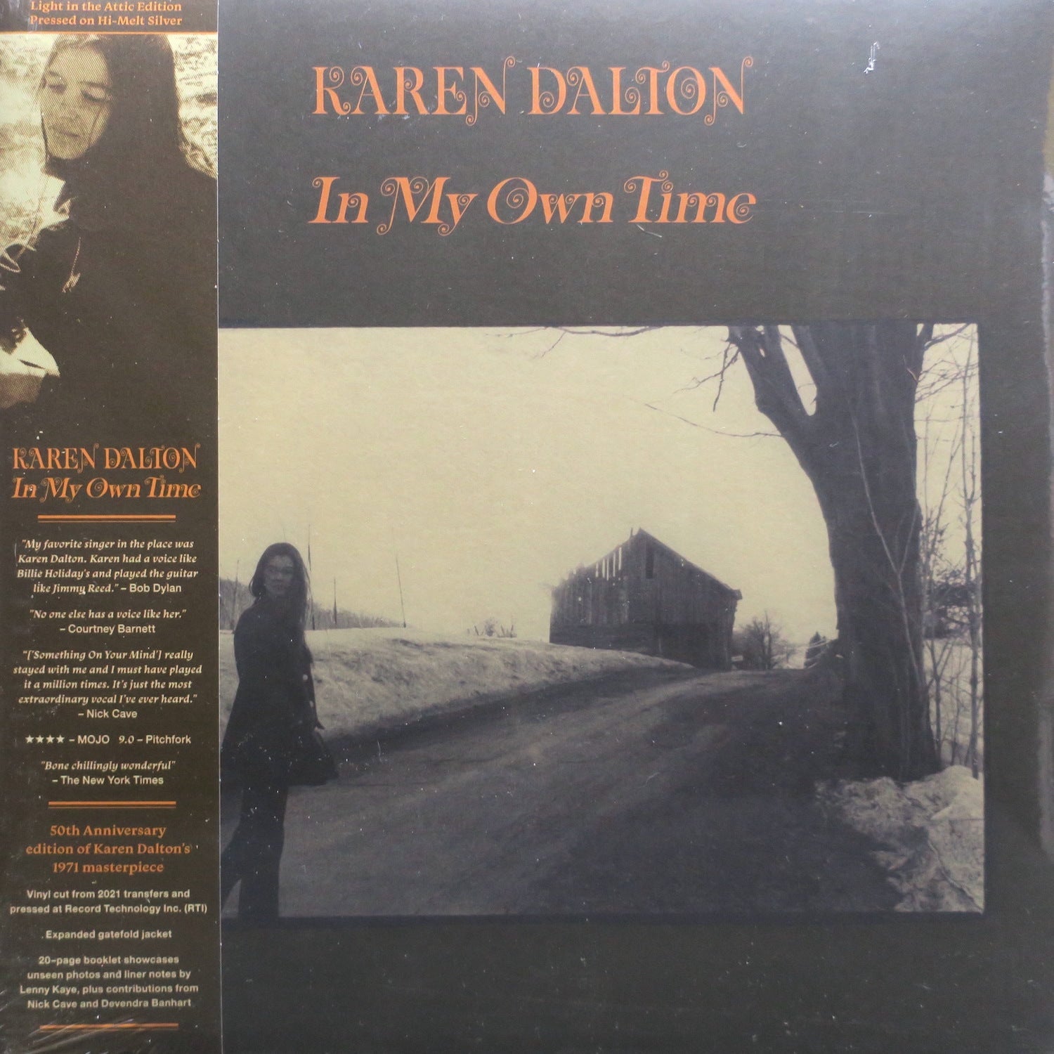 KAREN DALTON 'In My Own Time' SILVER Vinyl LP Record (1971 Folk Music) - Perfect for Vintage Music Collectors & Folk Enthusiasts