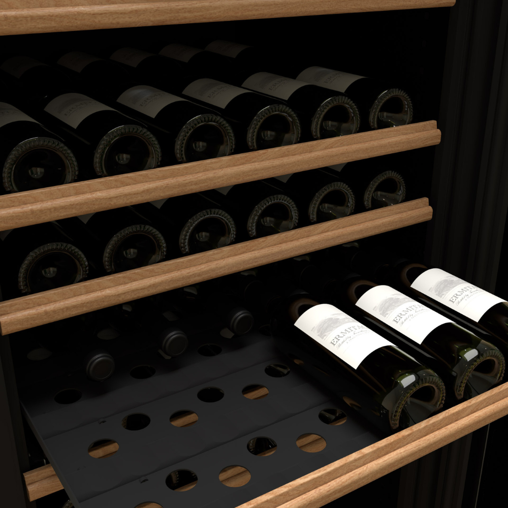 Transtherm Loft Wine Cooler Refrigerator - 18 Bottle Capacity, Dual Zone Temperature Control for Red & White Wines - Perfect for Home Bars, Kitchen, and Entertaining