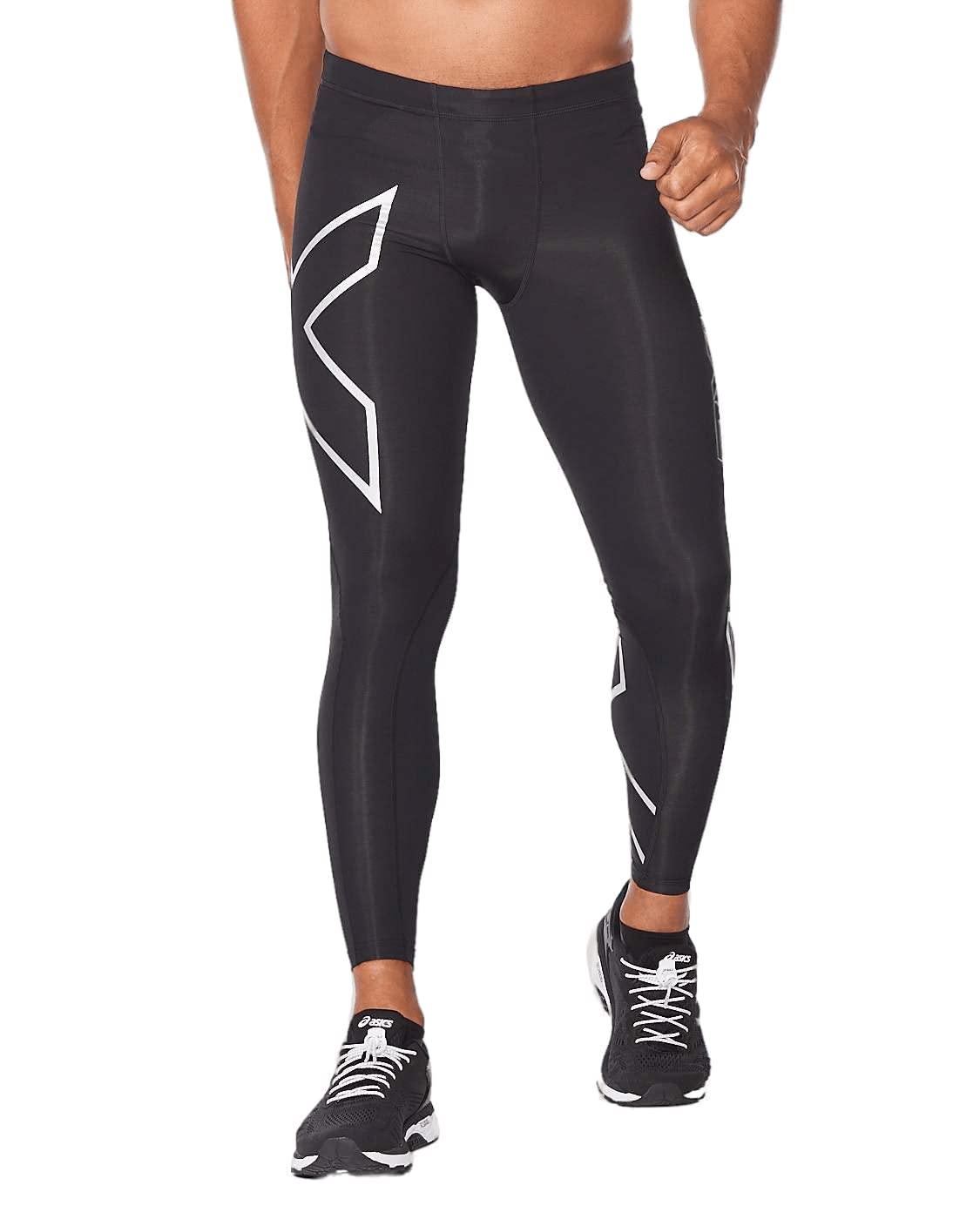 2XU Men's Core Compression Tights for Running & Workout - Performance Enhancing & Muscle Recovery Leggings - Ideal for Gym, Marathon Training & Post-Workout Recovery