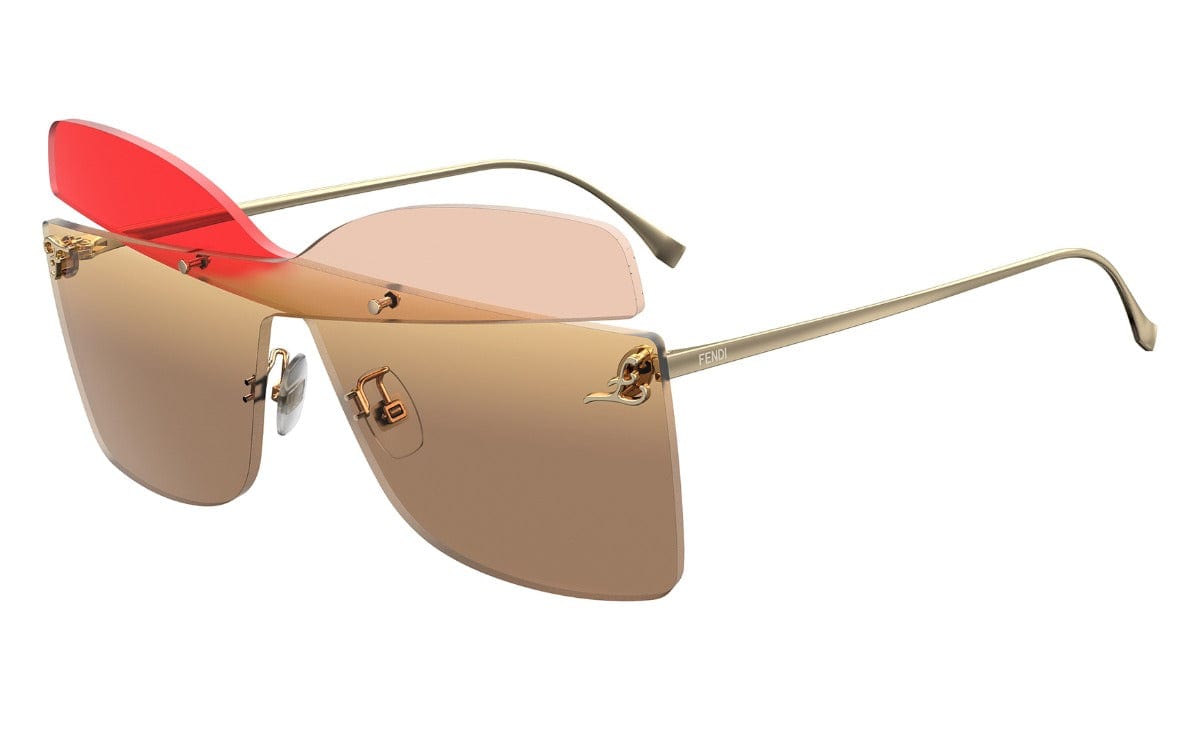 FENDI FF 0399/S G63 9910 Sunglasses for Women - Luxury Designer Shades with UV Protection - Perfect for Beach, Driving & Fashion Outfits