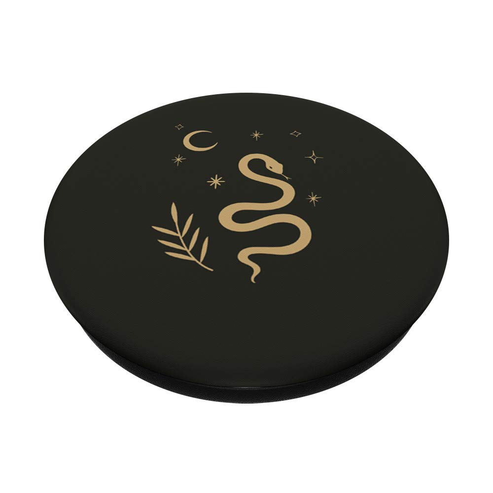 Mystical Snake Moon Stars Magic PopSockets PopGrip - Swappable Phone Grip for iPhone, Samsung & Tablets | Perfect for Gaming, Photography & Everyday Use