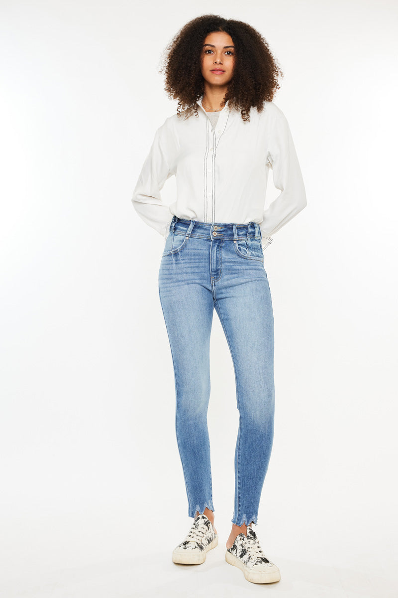 Candy High Rise Super Skinny Jeans for Women - Stretchy Denim Pants, Slim Fit, Comfortable & Trendy - Perfect for Casual Outfits, Date Nights & Everyday Wear