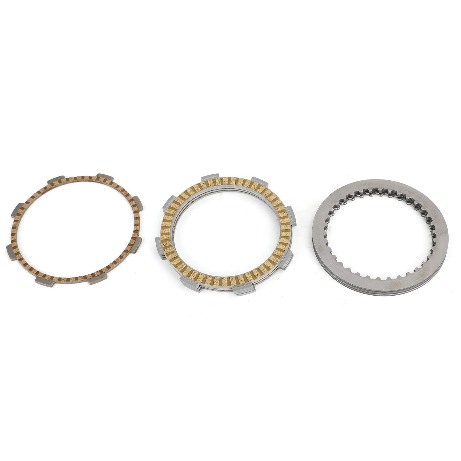 Bruce & Shark Clutch Kit Steel & Friction Plates for Kawasaki KLX125 KLX140 KLX150 D-Tracker 2008-2018 - Off-Road Motorcycle Replacement Parts for Dirt Bikes & Trail Riding