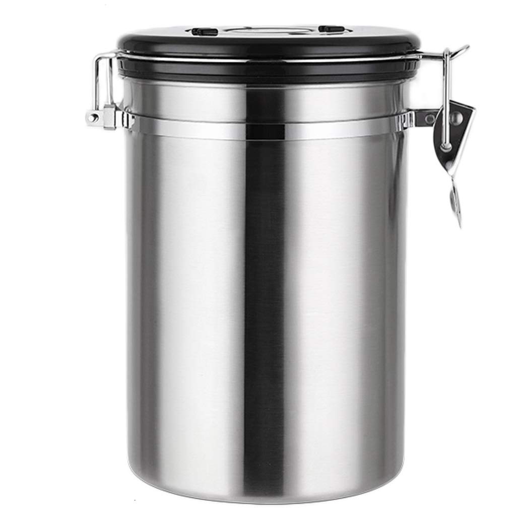 Premium 304 Stainless Steel Food Storage Containers with Airtight Lids - BPA Free Large Kitchen Canister for Cereal, Coffee, Cookies & Bulk Candy (1.1L/1.4L/1.8L) - Ideal for Pantry Organization & Fresh Food Preservation