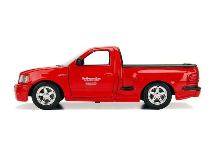 Jada Toys Ford SVT Lightning 1/24 Scale Diecast Model Car - Red Pre-Built Collectible Truck for Adults & Kids | Perfect for Display, Gifts, and Car Enthusiast Collections
