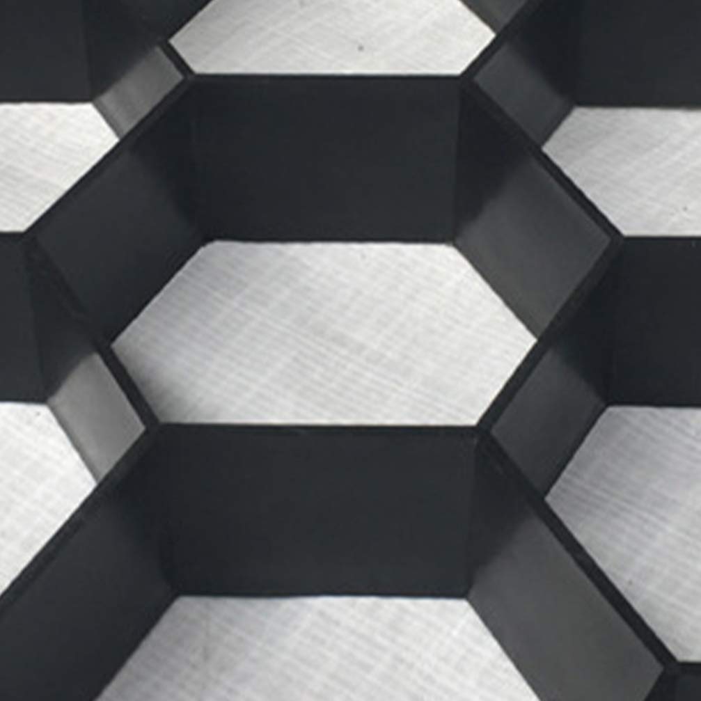 DOITOOL Reusable Hexagon Stepping Stone Mold - 29x28x4cm Black Plastic Concrete Path Maker for DIY Walkways, Garden & Patio - Perfect for Outdoor Landscaping and Decorative Pathways