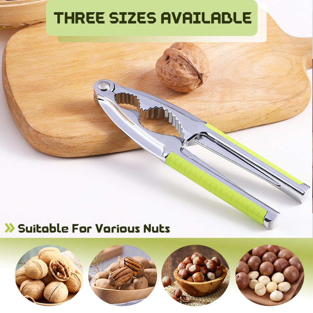 Heavy Duty Nut Cracker for Walnuts, Almonds, Pecans & All Nuts - Lobster Crab Shell Cracker with 2 Forks & Non-Slip Handle - Perfect for Seafood, Holiday Parties & Kitchen Use