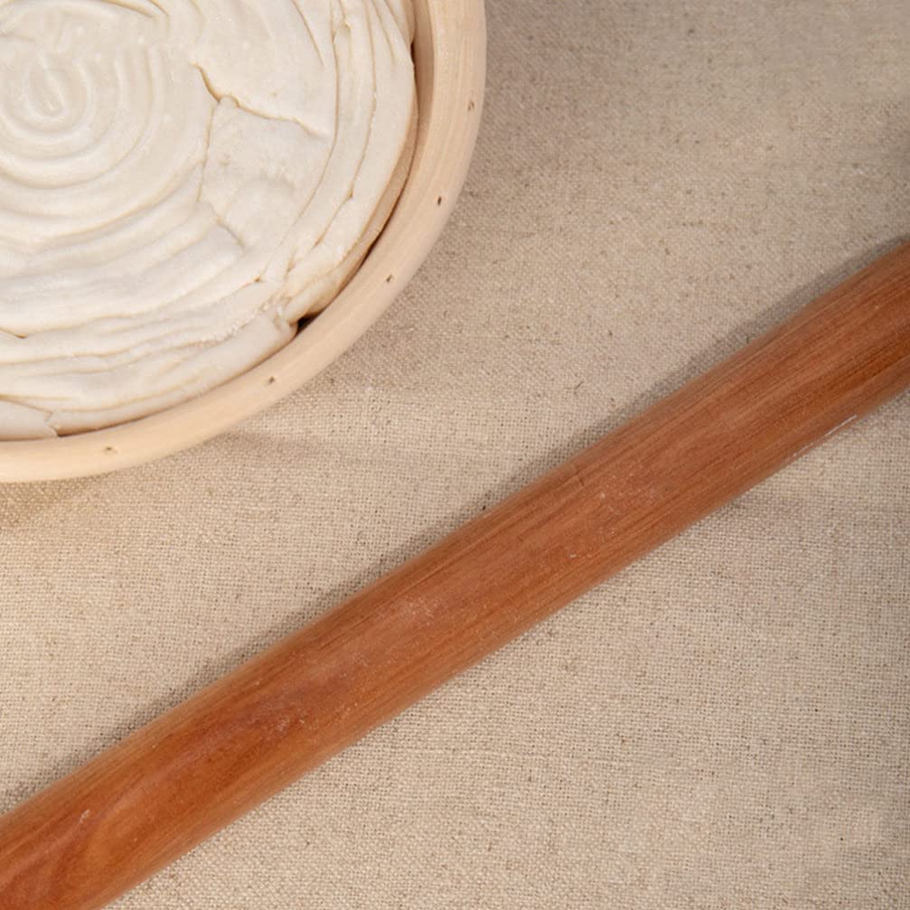 French Bread Proofing Linen Towel Set of 2 - Handmade Baking Pastry Cloth for Ciabatta, Baguette & Artisan Bread - Perfect for Home Kitchen, Bakery Shop & Sofa Couch Decor