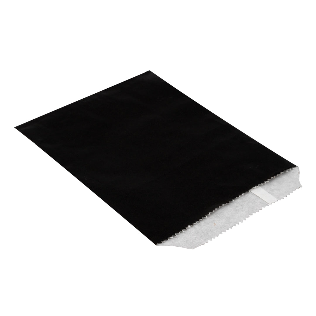 Premium Black Paper Bags 7x5 Inches - 25 Count Bulk Pack for Gift Wrapping, Party Favors & Retail Packaging