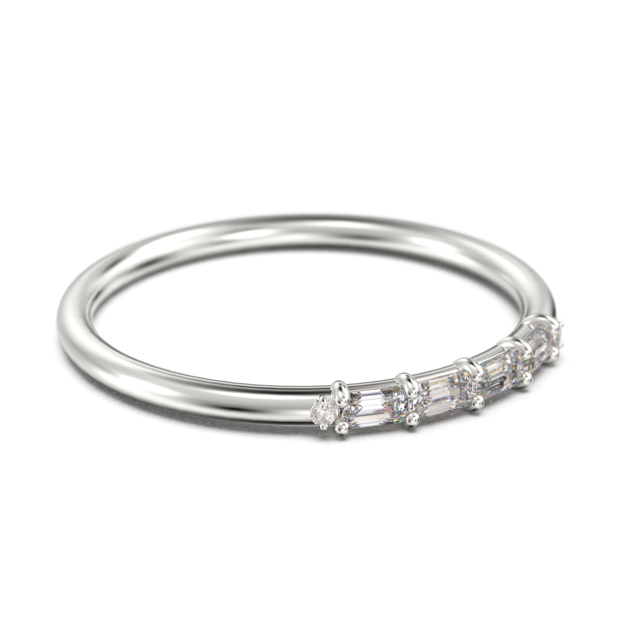 0.26 ct Moissanite Diamond Morse Code Ring - 18K Gold Over Silver Anniversary Gift for Her - Perfect for Weddings, Engagements & Romantic Occasions