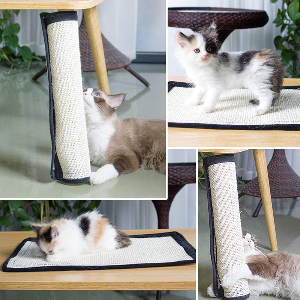 Premium Natural Sisal Cat Scratching Pad - Durable Furniture Protector for Sofa, Couch & Chair - Wall & Carpet Safe Cat Scratcher Mat - Essential Claw Grinding Solution for Happy Cats - Perfect for Home, Office & Pet-Friendly Spaces