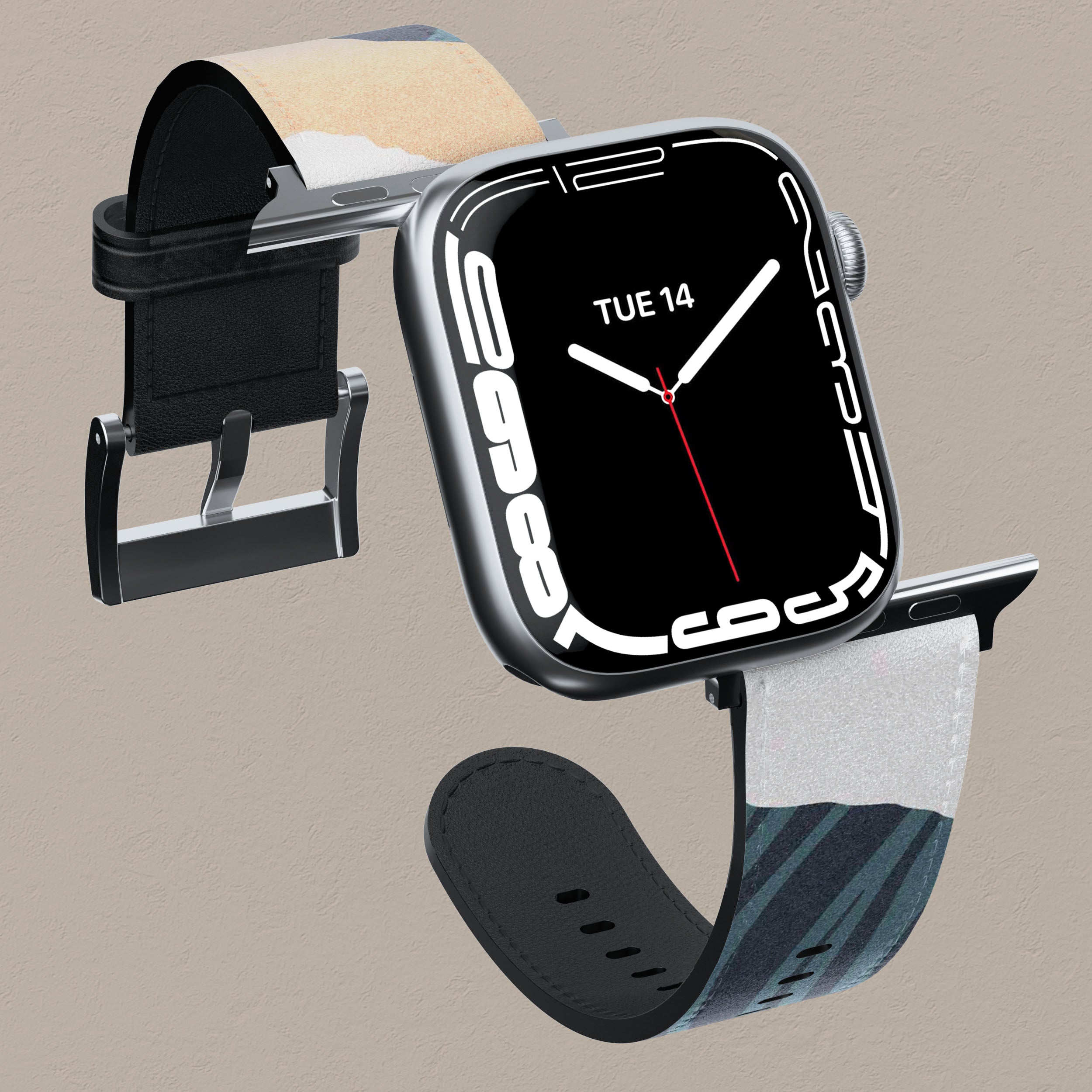 Premium Soft Silicone Apple Watch Band - Pale Tranquility Color | Comfortable & Durable Strap for Workouts, Running & Daily Wear | Compatible with All Apple Watch Models