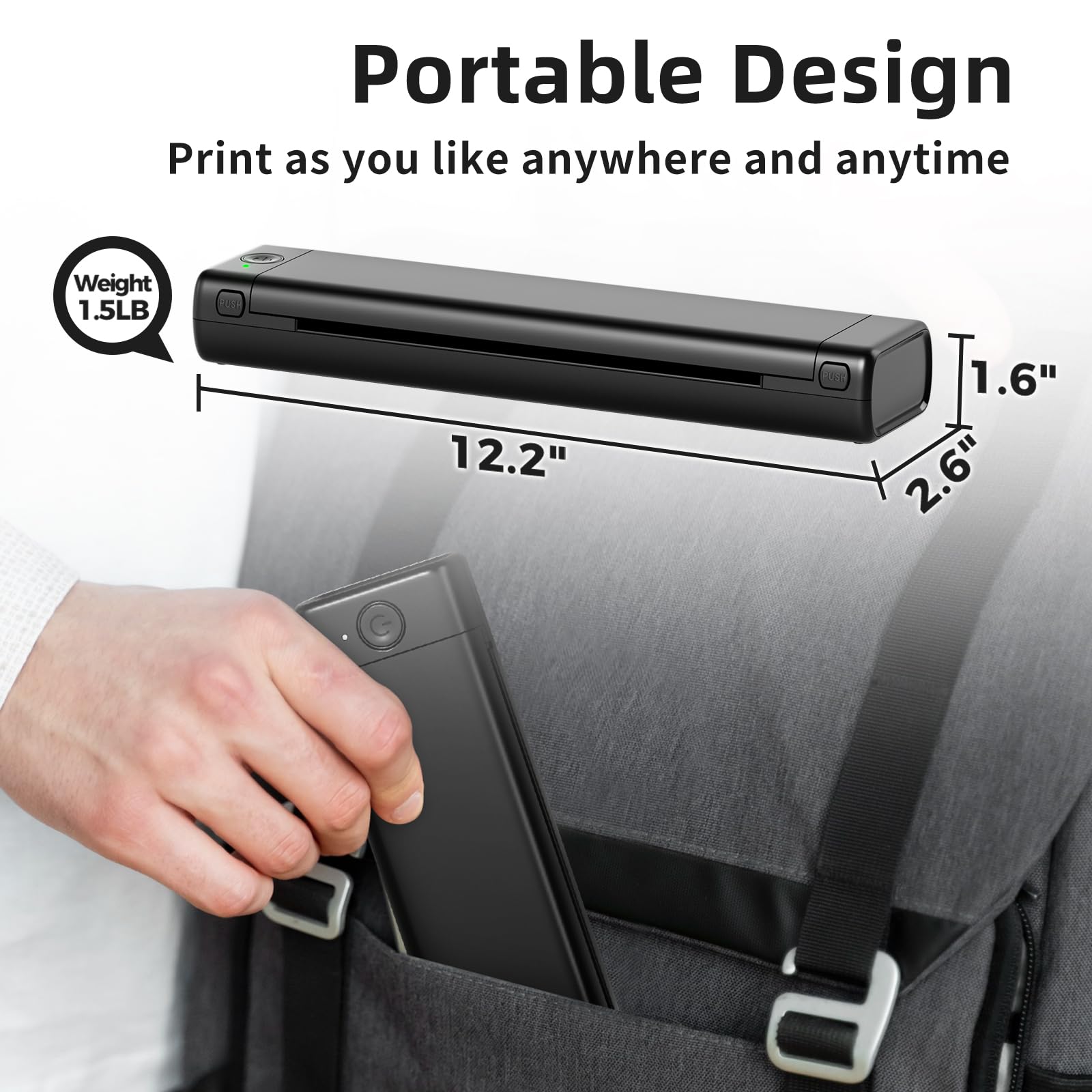 Zoolion M08F Tattoo Stencil Printer - Thermal Transfer Machine for Tattoo Artists with 10Pcs Transfer Paper | Compatible with Phone, Tablet & PC | Perfect for Tattoo Studio, Home Practice & Professional Tattooing