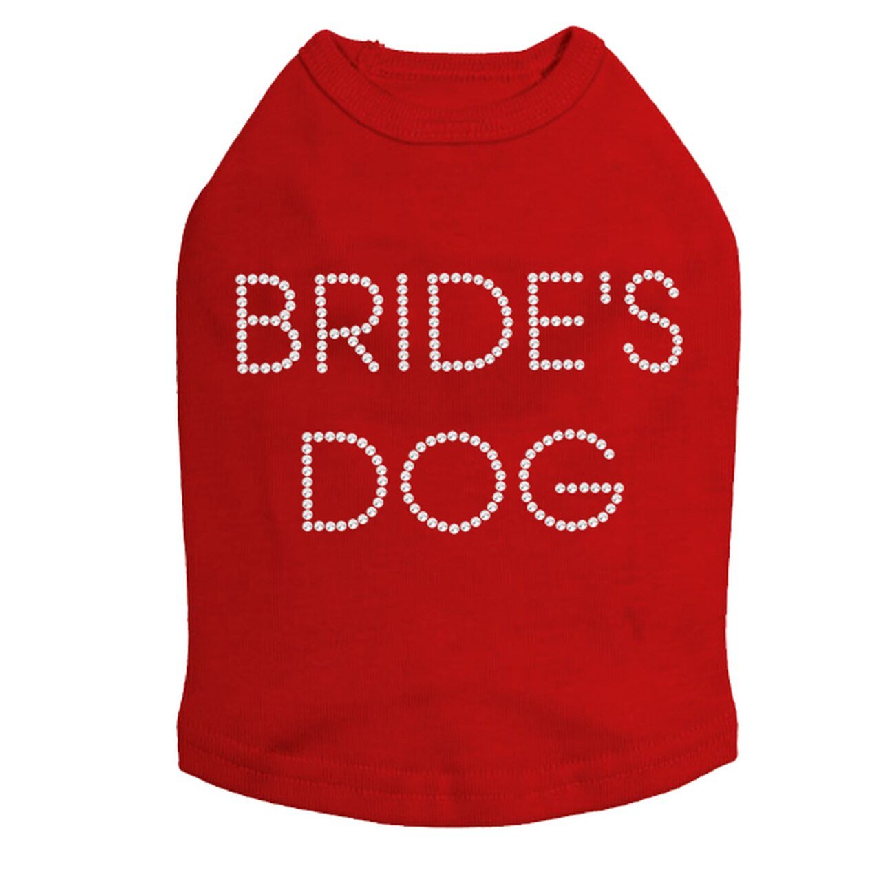 Sparkling Rhinestone Dog Tank Top for Bride - Elegant Pet Wedding Outfit in Multiple Colors - Perfect for Bridal Showers, Pet Weddings & Photo Shoots