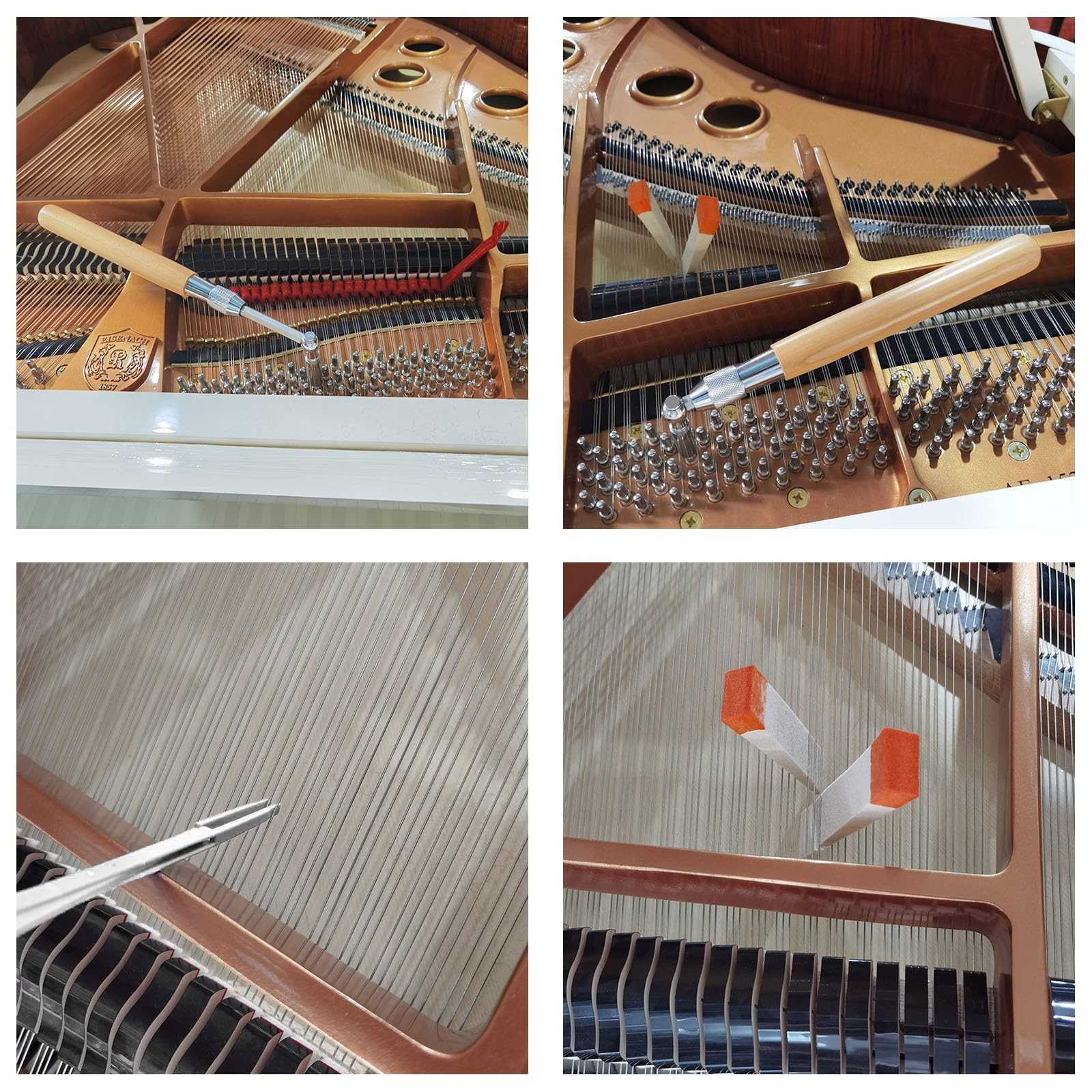 Professional Piano Tuning Kit - Retractable Wrench for Upright & Grand Pianos - Home Repair & Maintenance