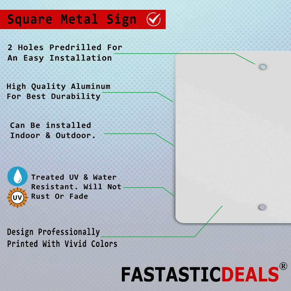 12x12 Inches Aluminum Square Metal Sign - Sodium Hydroxide Caustic Soda Hazard Warning - Weatherproof Chemical Labels for Industrial & Street Safety - Perfect for Laboratories, Factories & Construction Sites