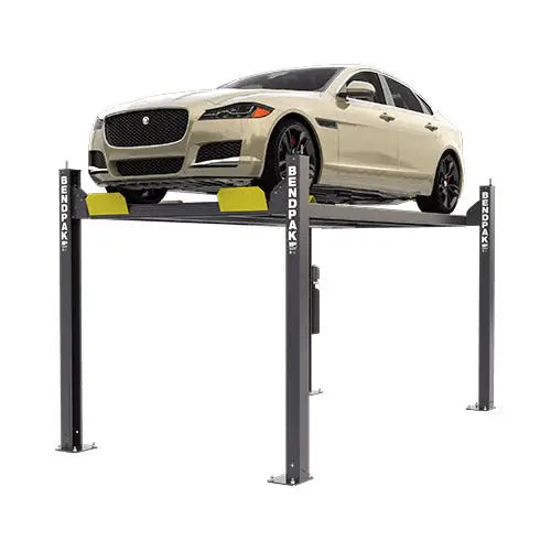 Bend Pak 7K Extra Wide & Tall Aluminum 4 Post Car Lift HD-7W - Heavy Duty Vehicle Lift for Trucks, SUVs & Home Garages