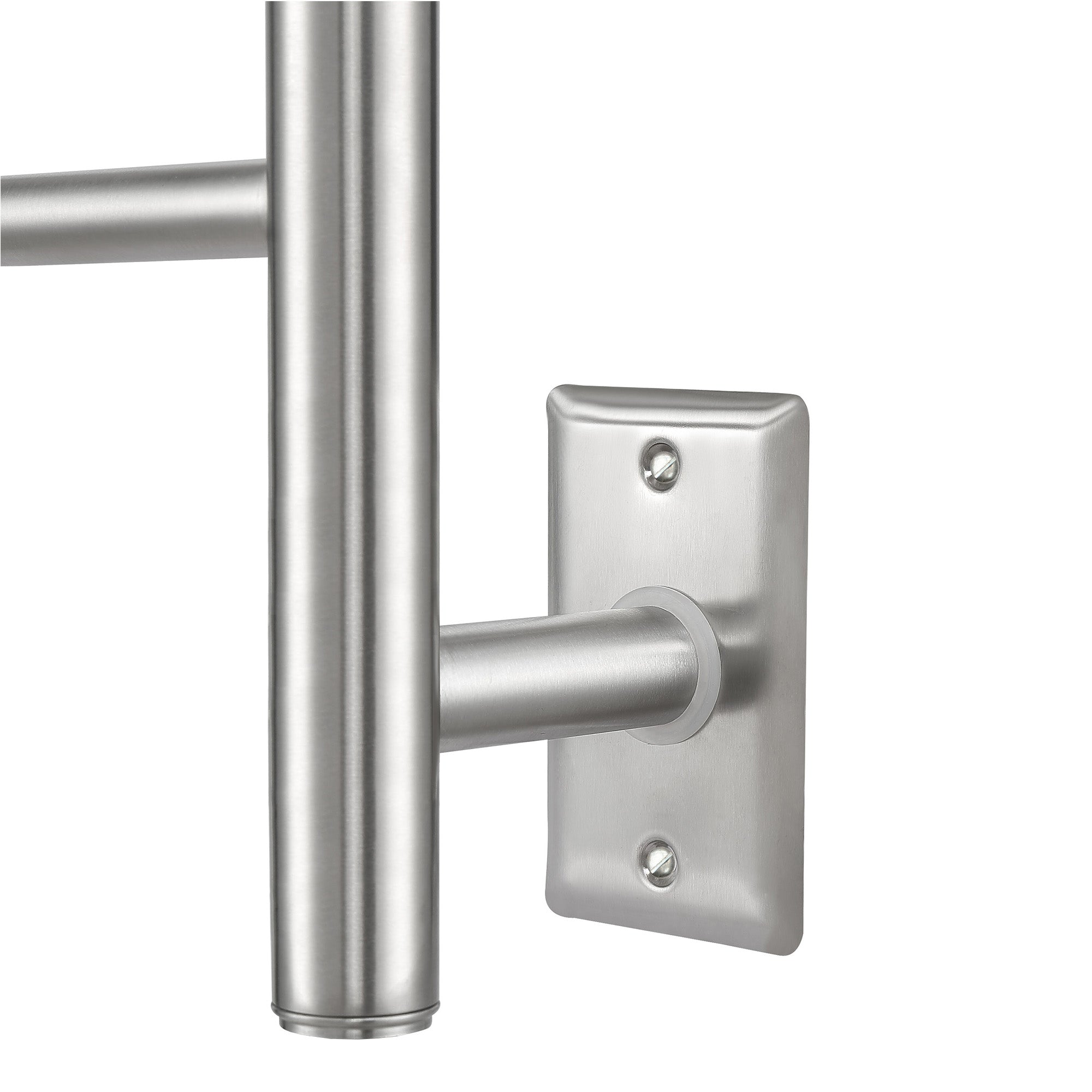 Ancona Novara 10 Bar Wall Mounted Towel Warmer - Brushed Nickel Finish with WiFi Timer - Bathroom Heated Towel Rack for Spa, Luxury Home & Hotel Use