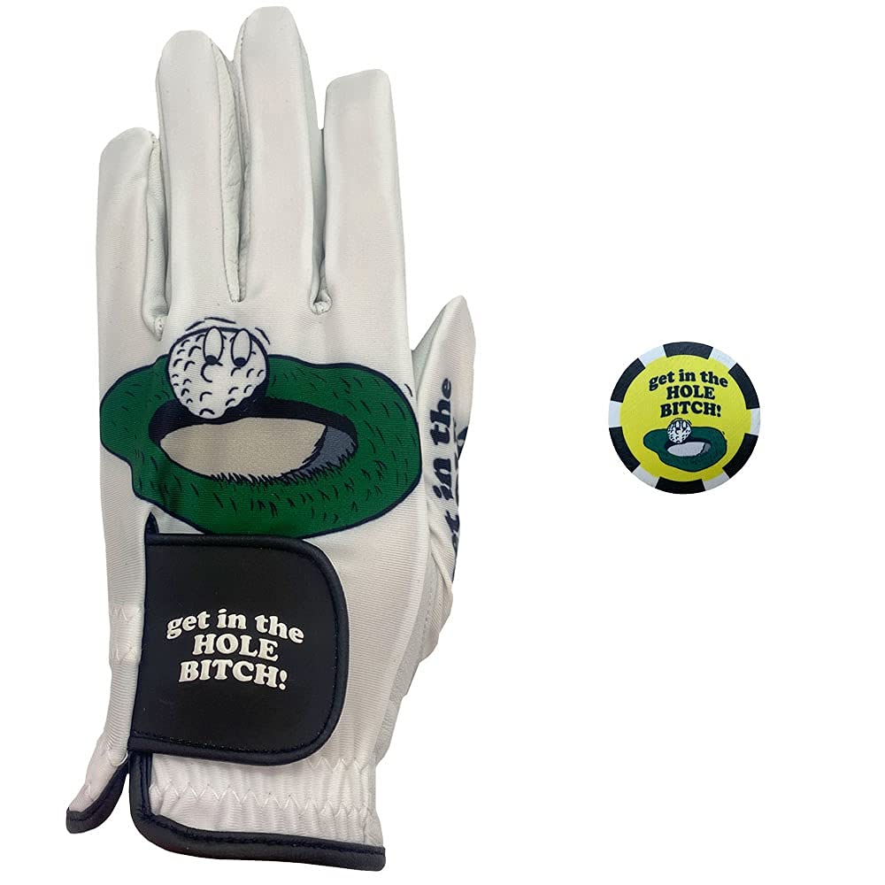 Premium Men's Golf Gloves - Comfortable & Durable Funny Golf Gloves for Training & Competition | Perfect Golf Gift for Men, Dad, Husband | Ideal for Driving Range, Course Play & Golf Tournaments