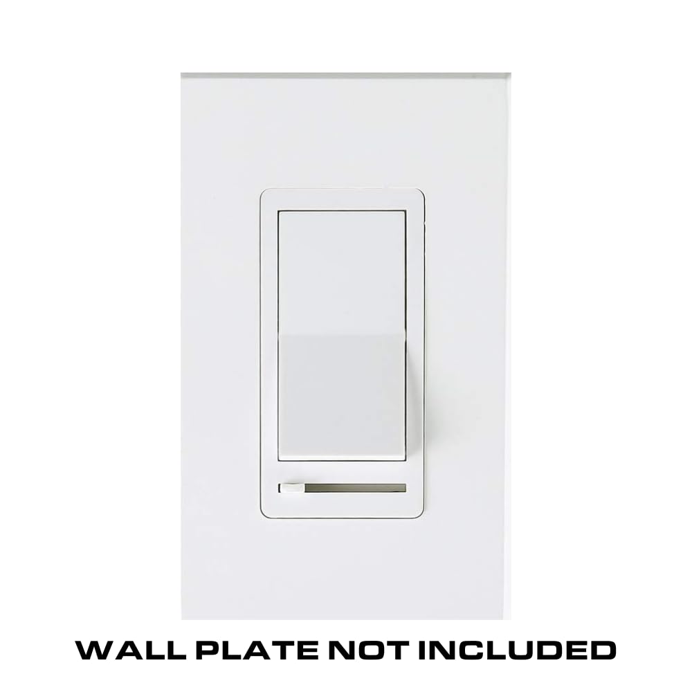 LED Wall Dimmer Switch for LED Lights - 3-Way & Single Pole, 150W LED/CFL & 600W Incandescent Compatible, Rocker & Slide Dimmer, No Neutral Wire (120V) - Perfect for Bedrooms, Living Rooms & Home Lighting Control