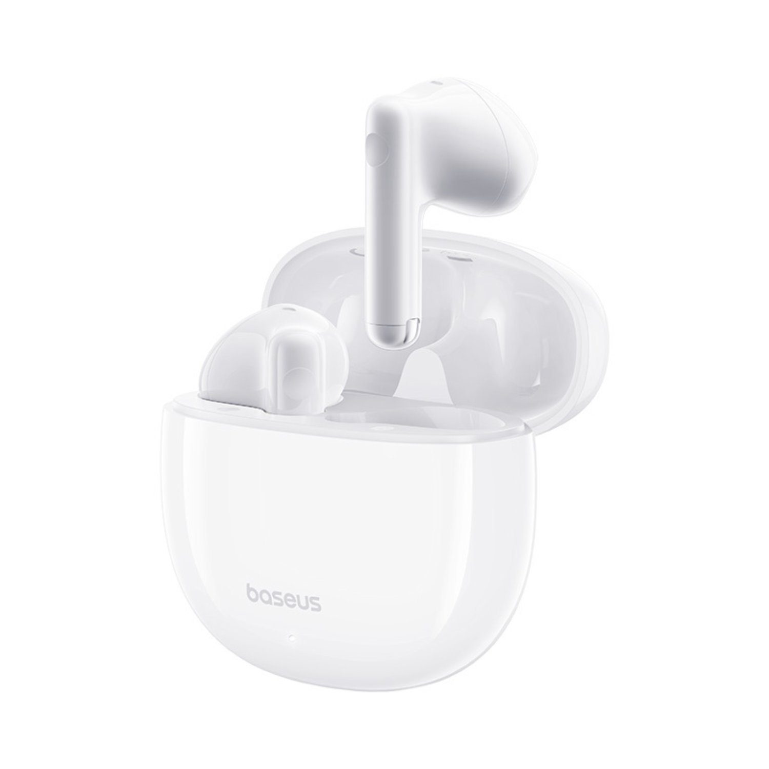 Baseus Bowie E13 Wireless Earbuds - Bluetooth 5.3, Hi-Fi Stereo Sound, 30H Playtime, IPX5 Waterproof - Perfect for Gym, Running & Travel (White)