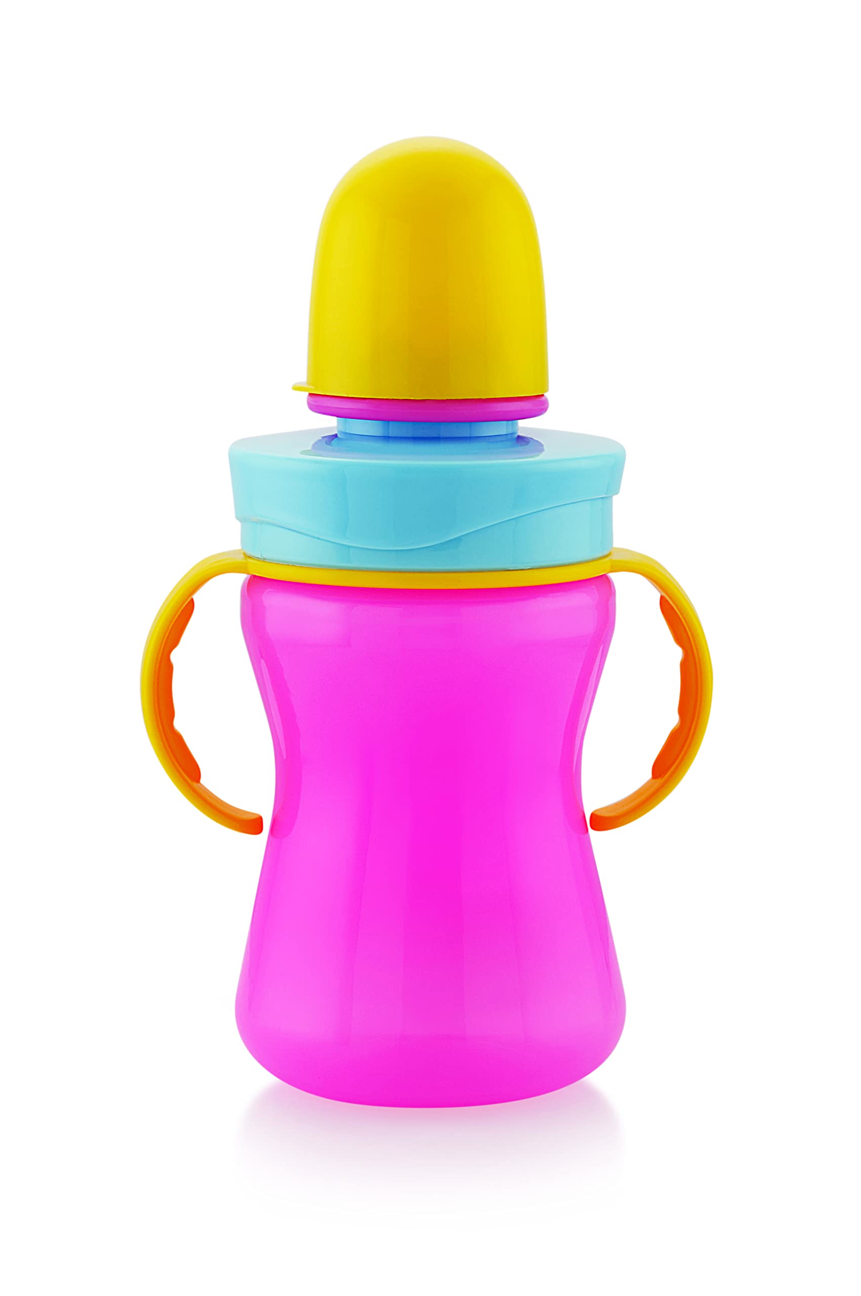 BPA-Free Plastic Spout Sipper Cup for Babies & Toddlers - 330ml Anti-Spill Sippy Cup with Soft Silicone Spout (Pink) - Ideal for On-the-Go Feeding, Daycare & Travel