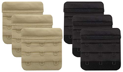 Bra Extender 3 Hook Beige/Black