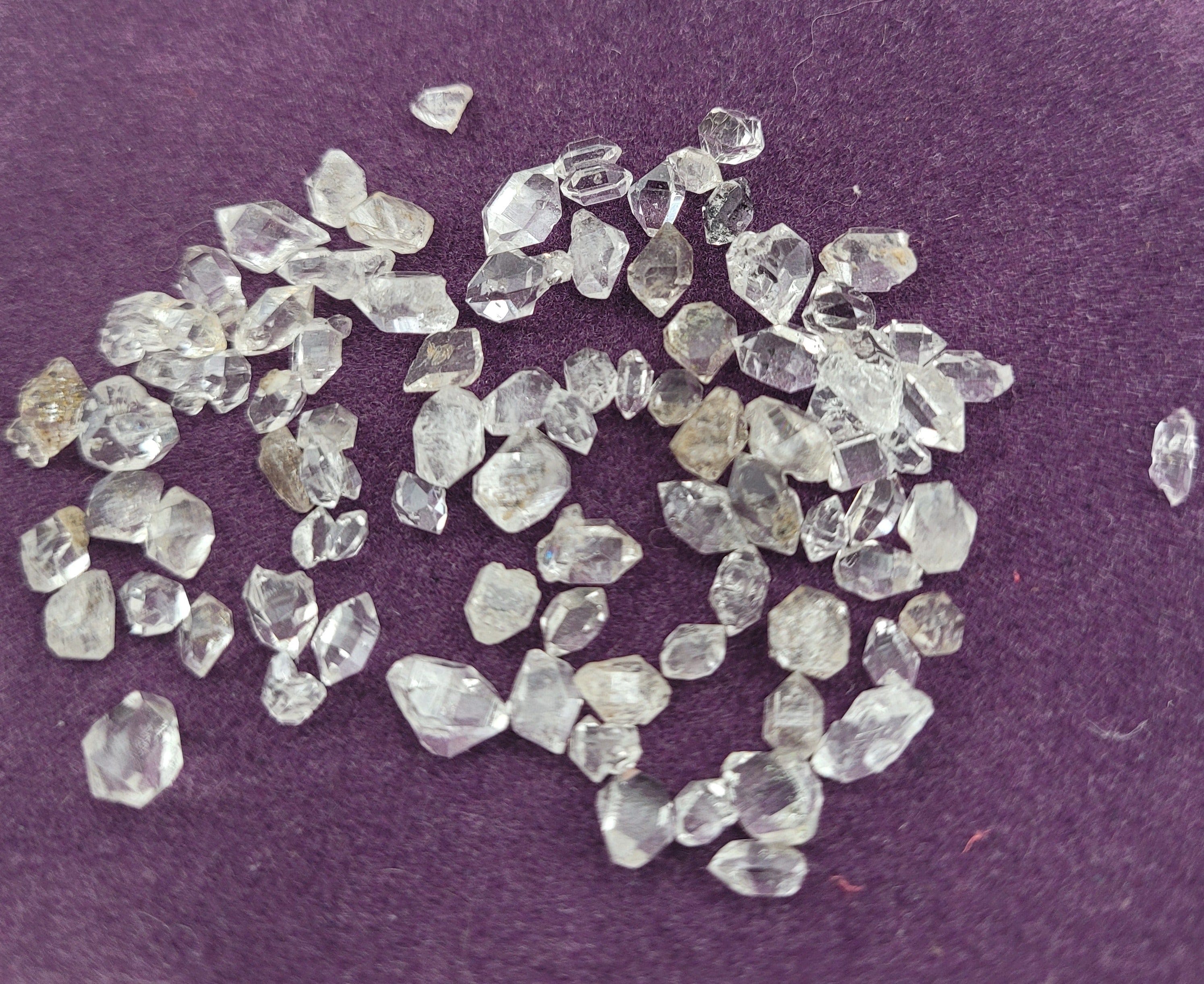 Premium A Grade Herkimer Diamonds (Small) - Natural Quartz Crystals for Jewelry Making, Meditation & Energy Healing