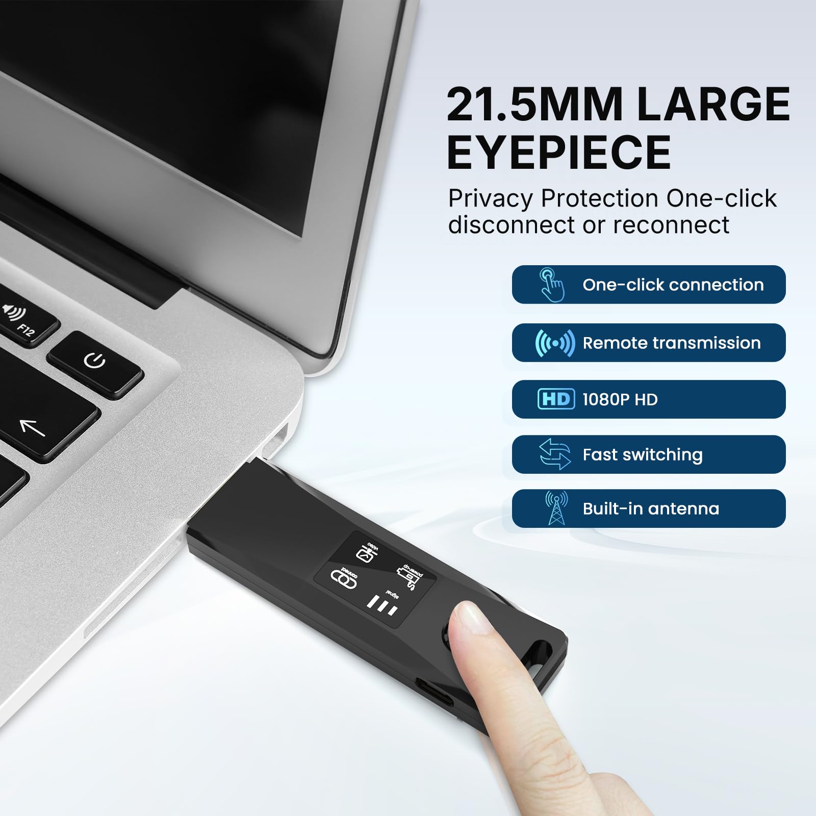4K Wireless HDMI Transmitter & Receiver Kit - Long Range HDMI Extender for TV, Projector, Monitor | Wireless Video & Audio Streaming for Home Theater, Gaming, Presentations | No Bluetooth Needed | Perfect for Conference Rooms, Living Rooms & Gaming Setups