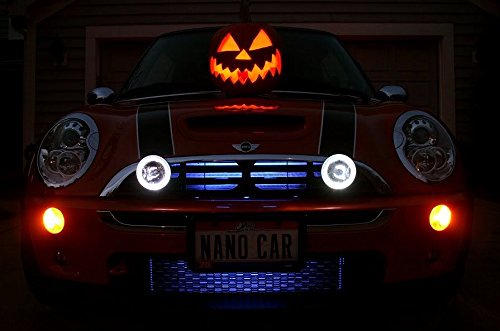 Brand Grill Angel Eye Halo Fog Driving Lamps - Compatible with Mini Cooper/S - High Visibility LED Fog Lights for Night Driving & Bad Weather Conditions