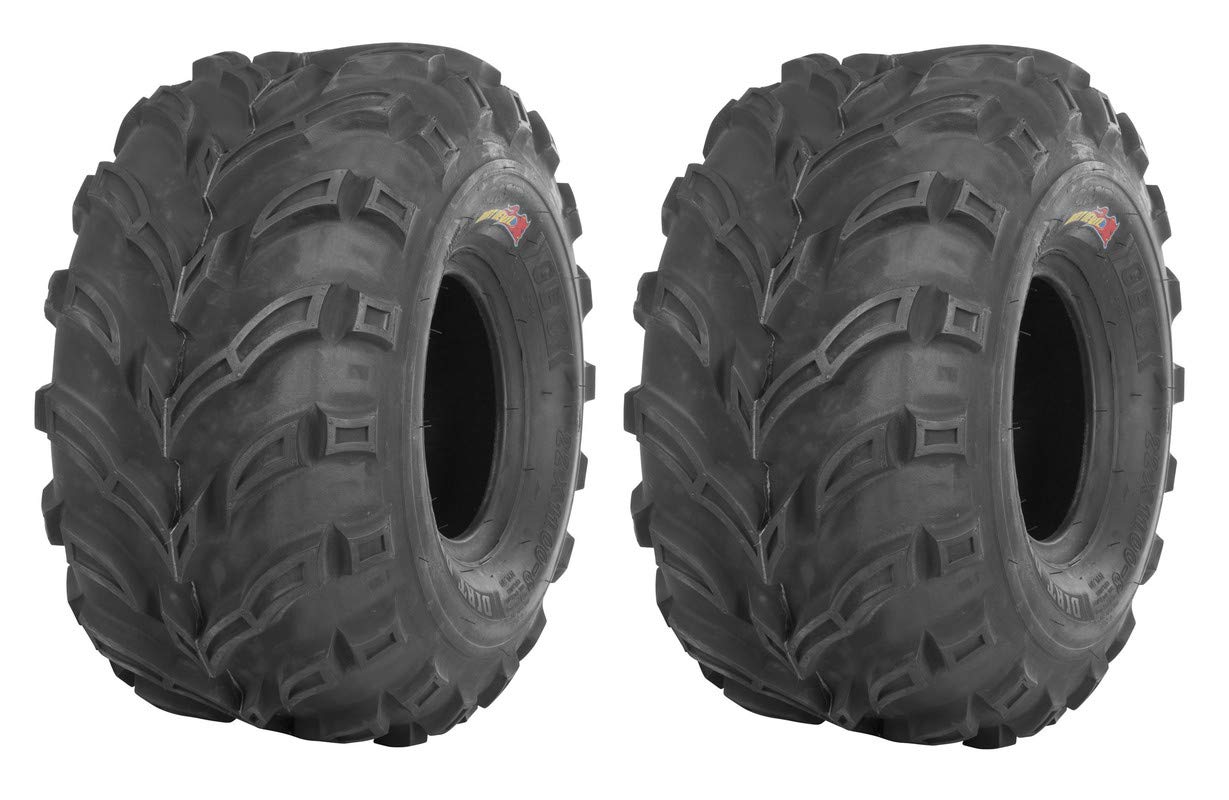 GBC Dirt Devil Rear Tires 25x10x12 for 2002 Arctic Cat 375 ATV - Off-Road & Trail Riding Replacement Tires