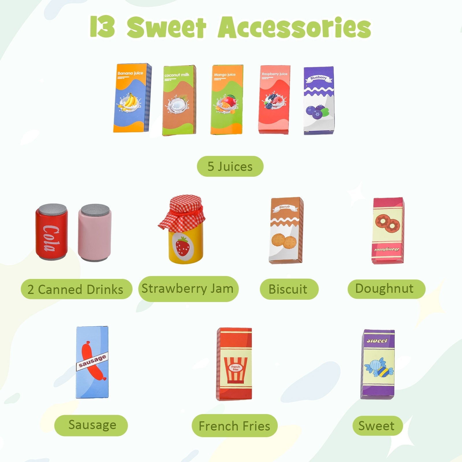 Wooden Supermarket Play Set for Kids with Checkout Counter - Pretend Play Grocery Store Toy for Toddlers & Preschoolers - Perfect for Role Play, Learning & Imagination Development at Home or Classroom