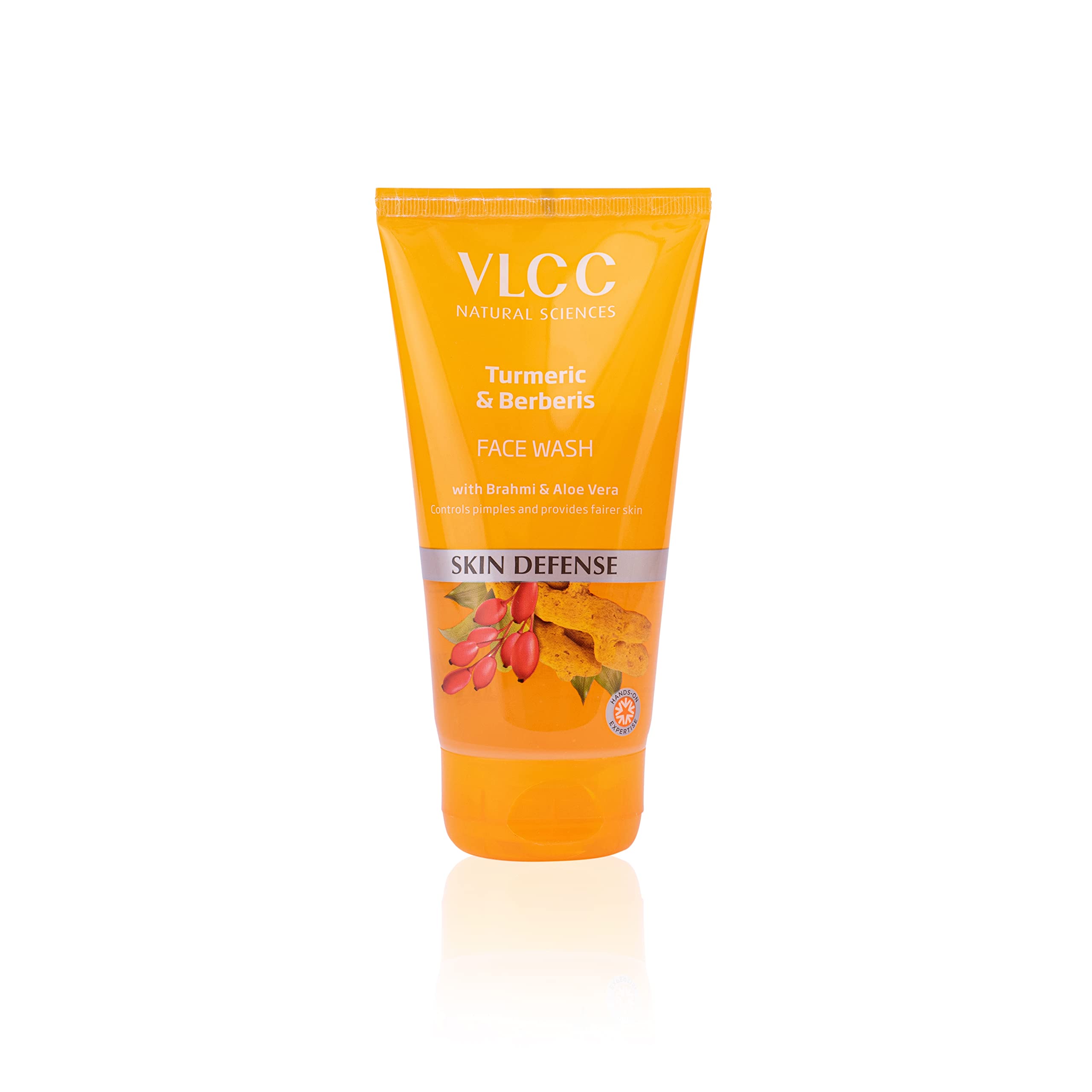 VLCC Turmeric & Berberis Face Wash - Anti Tan & Skin Brightening Cleanser (150ml x 2) - BOGO Deal with Mulberry & Orange Peel Extracts - For Glowing Skin & Sun Damage Repair - Perfect for Daily Skincare & Post-Sun Care