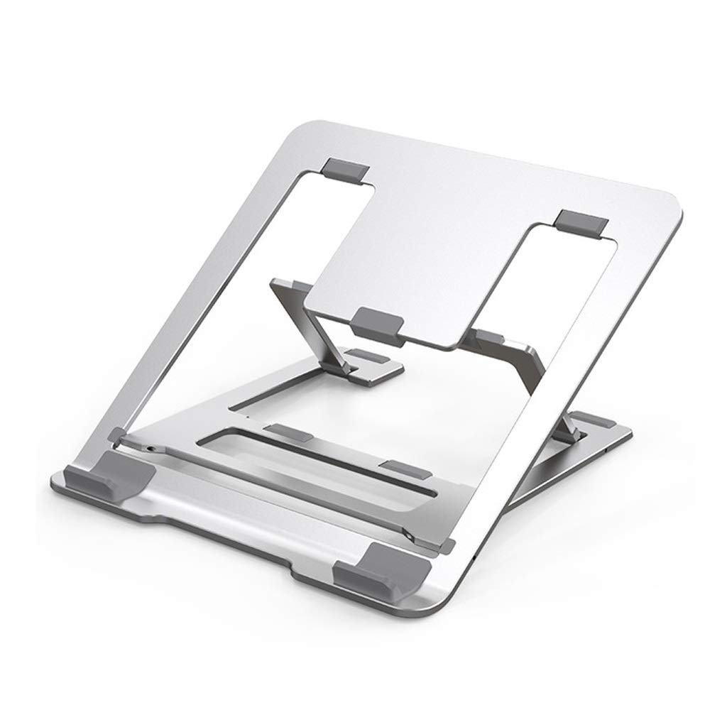 Kavolet Aluminum Alloy Laptop Stand - Foldable & Adjustable Tablet Stand with Magnetic Holder for MacBook, iPad, Surface - Portable Heat Dissipation Riser for Home, Office & Travel Use