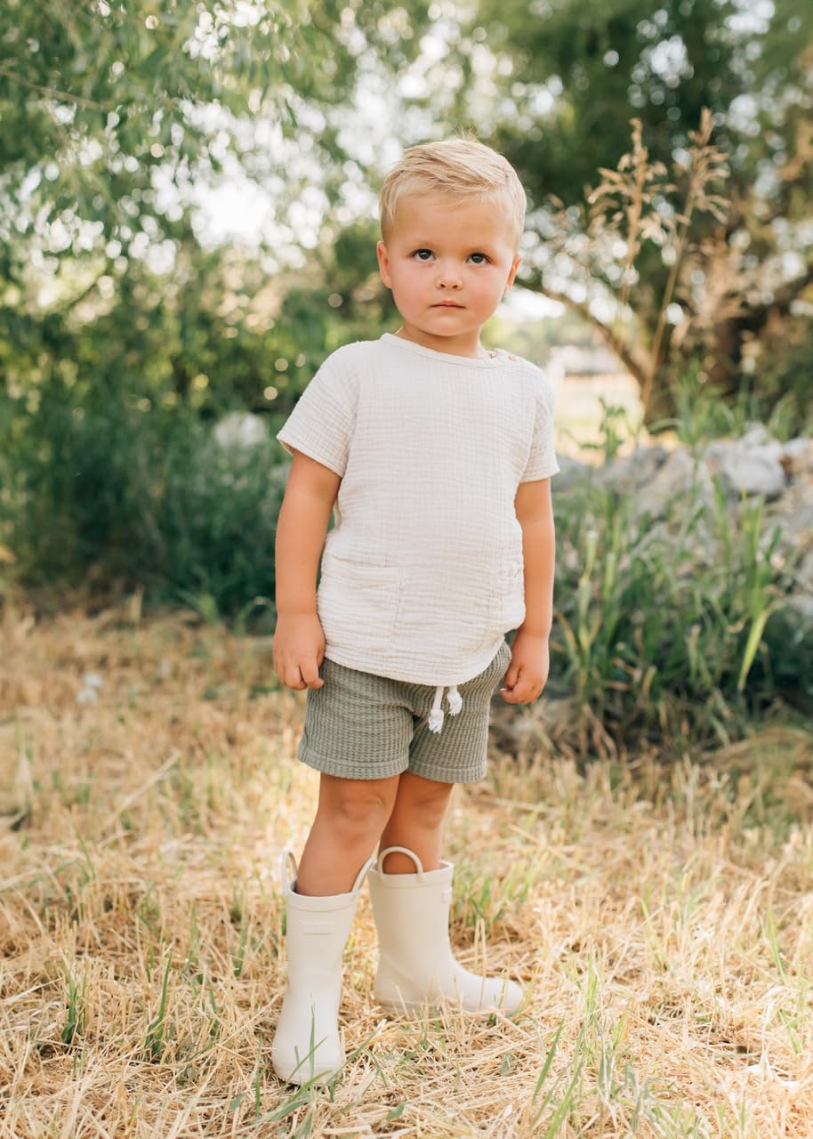 Puddle Buddies Toddler & Kids Rain Boots for Boys & Girls - Waterproof Mud Boots for Outdoor Play, Puddle Jumping, and Gardening | Durable & Comfortable Kids' Rain Shoes