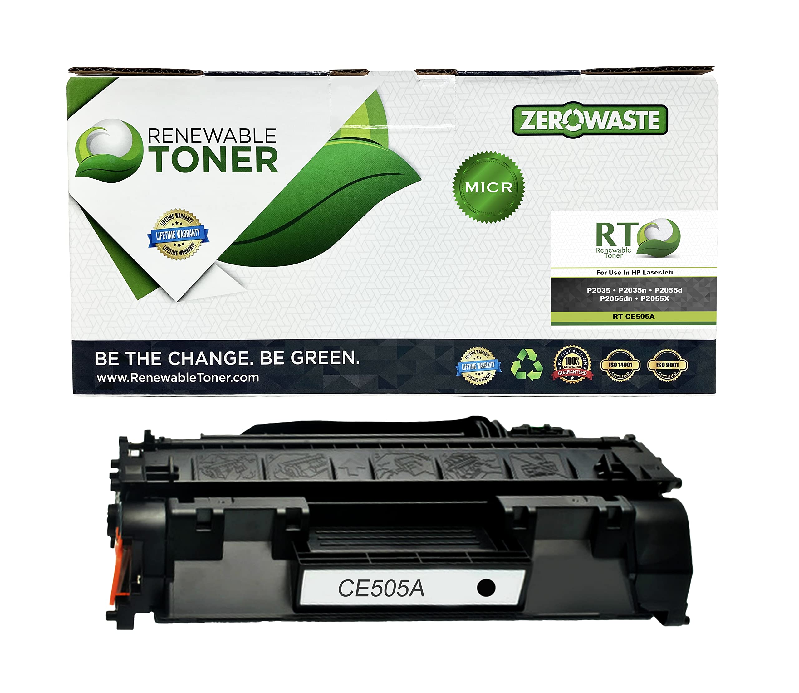 HP CE505A 05A MICR Toner Cartridge - Compatible for P2035/P2055 Printers | Check Printing