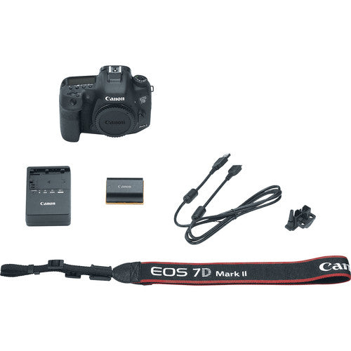 Canon EOS 7D Mark II DSLR Camera Body with W-E1 Wi-Fi Adapter & 64GB Memory Card Bundle - Professional Photography for Travel, Sports, and Wildlife Shooting