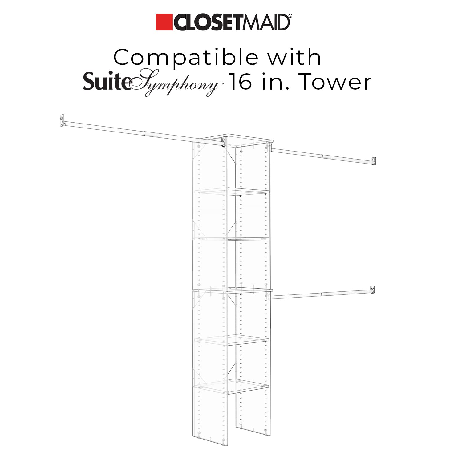 ClosetMaid SuiteSymphony Wood Closet Drawer - 16
