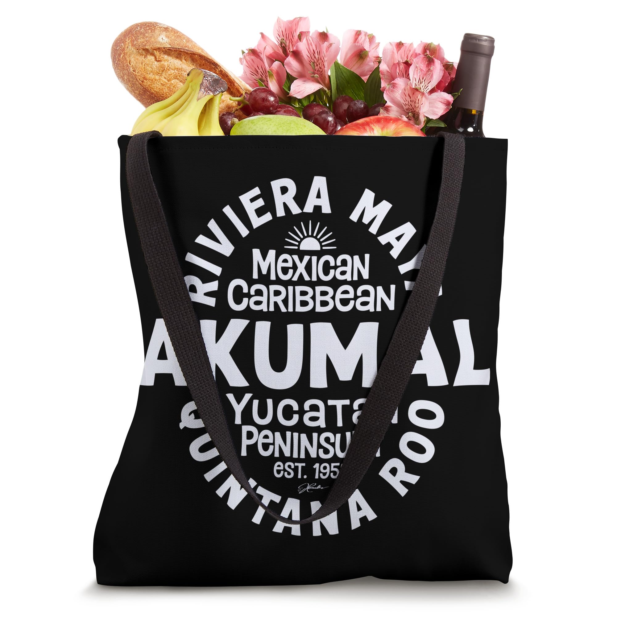 JCombs: Stylish Akumal Mexico Beach Tote Bag - Perfect for Vacation, Poolside & Summer Travel Accessories