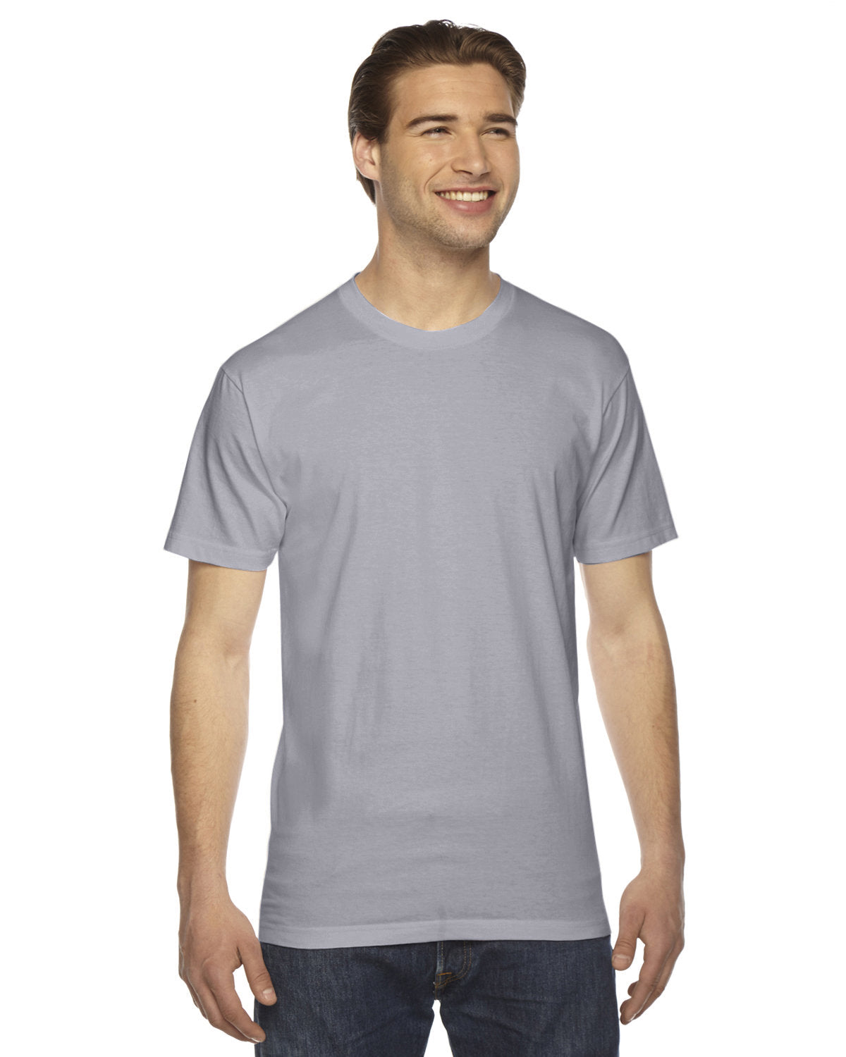 American Apparel 2001W Unisex Fine Jersey Short Sleeve T-Shirt - Soft Cotton Tee for Men & Women, Casual Everyday Wear, Gym, Lounge & Street Style