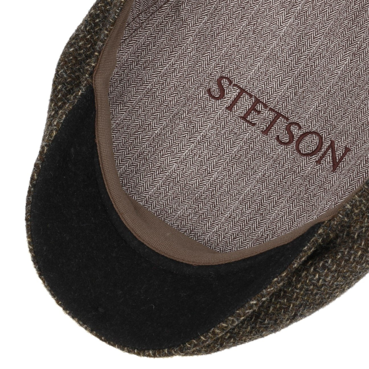 Stetson Belfast Tweed Flat Cap for Men - Classic Irish Wool Driver Hat for Outdoor, Golf, and Casual Wear