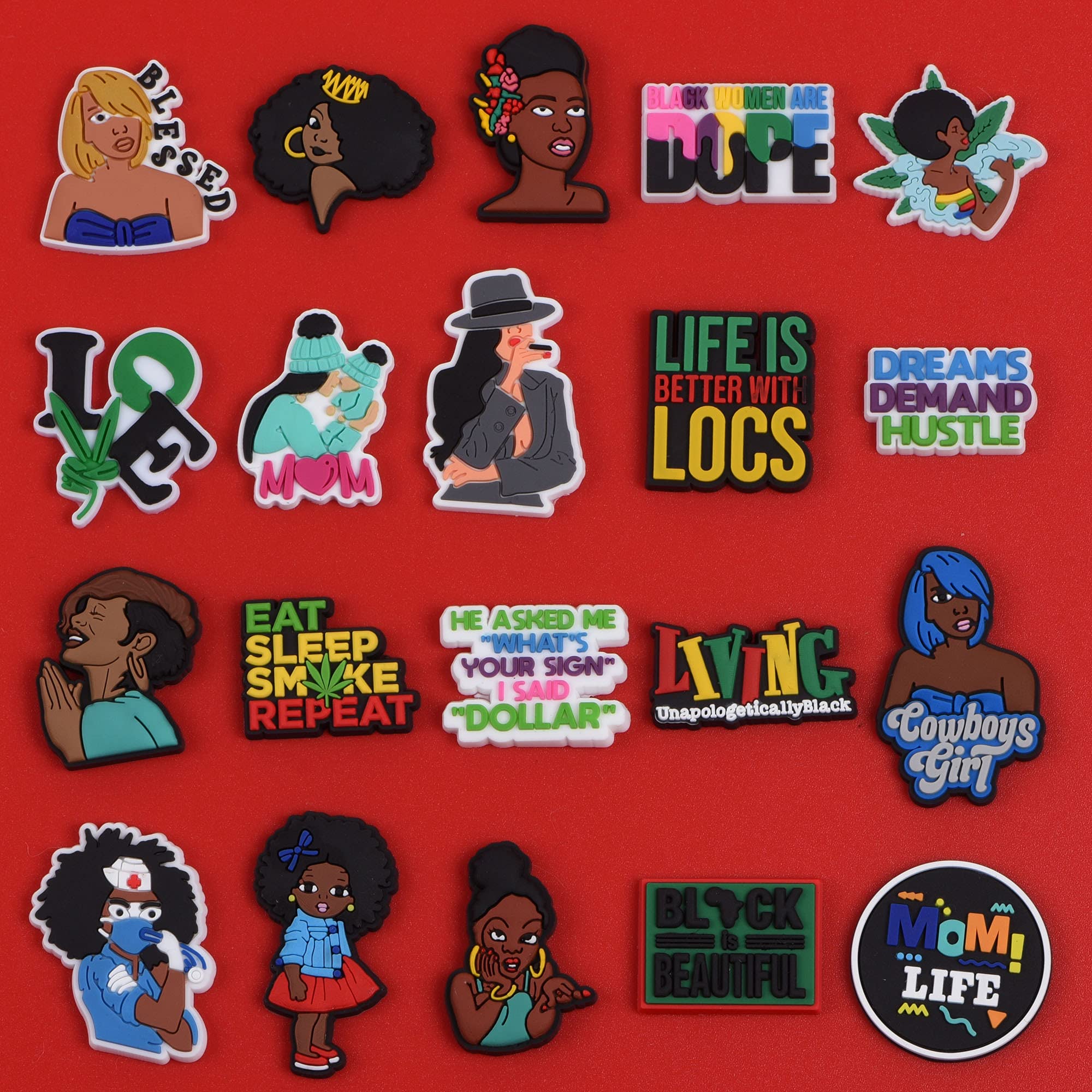 Black Lives Matter Shoe Charms - Decorative Accessories for Kids, Girls, Women | Birthday Gifts, Party Supplies | Perfect for Sneakers, Sandals & Casual Footwear