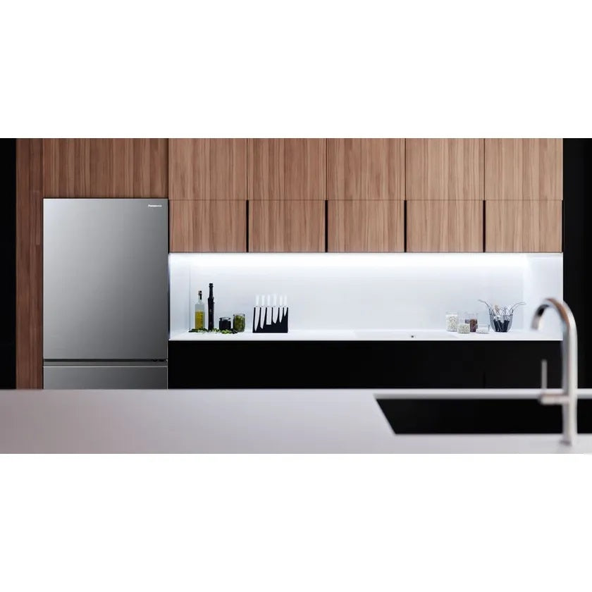 Panasonic NR-BW530HVSA 505L Bottom Mount Refrigerator - Energy Efficient French Door Fridge with Spacious Freezer for Large Families & Entertaining